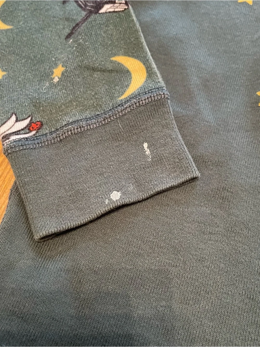 Hanna Andersson Long Sleeve Pajamas- Dark Teal Jack Skellington Print